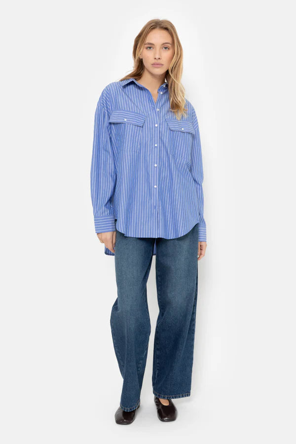 Marin Shirt - Blue/ White Stripe