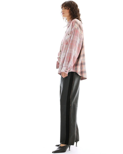 Reversible Flannel Shirt - Pink