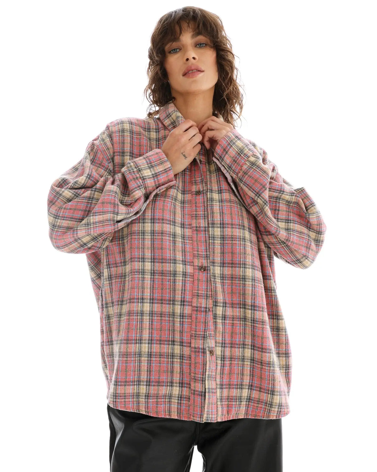Reversible Flannel Shirt - Pink