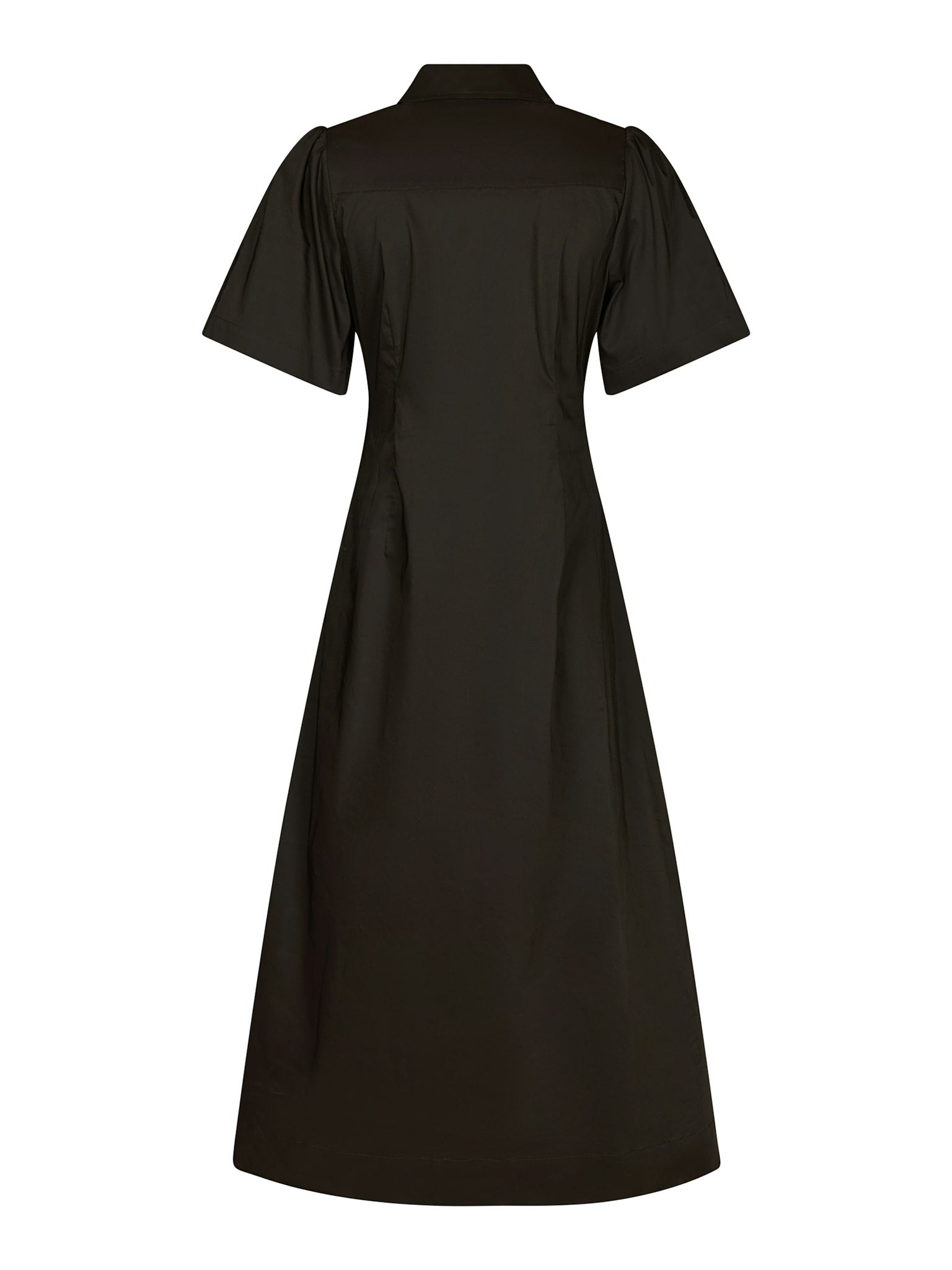 Baia Poplin Dress - Chocolate Brown