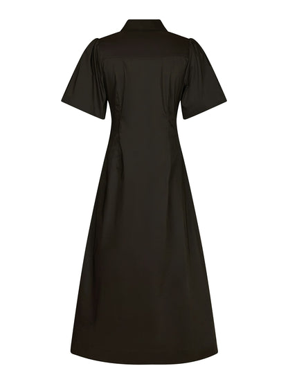 Baia Poplin Dress - Chocolate Brown