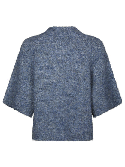Benuta Fluffy Knit Cardigan - Smoke Blue