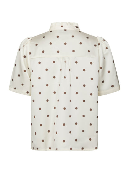 Torana Dotted Blouse - Creme