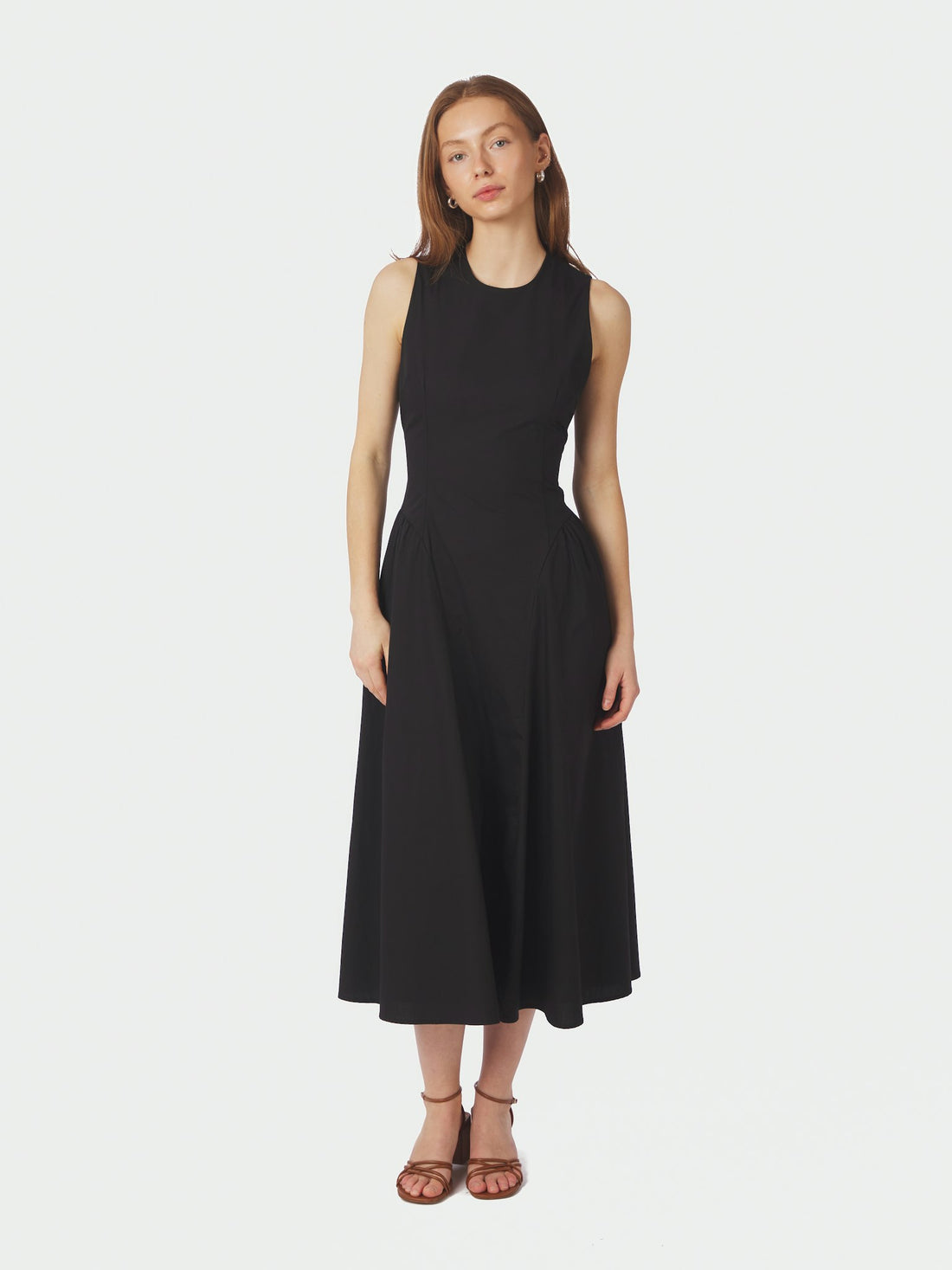 Zora Poplin Dress - Black