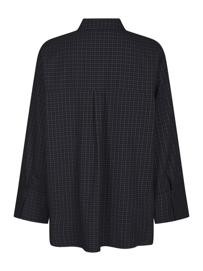 Dita Check Shirt - Dark Blue