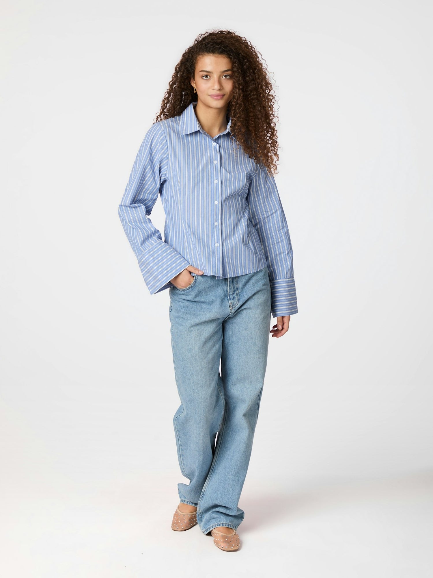 Rosa Stripe Shirt - Blue