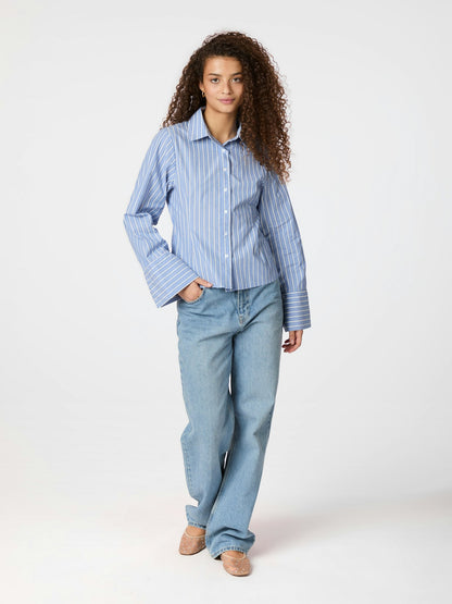 Rosa Stripe Shirt - Blue