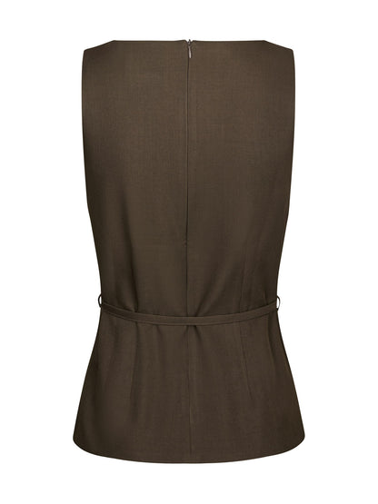 Nassa Structure Top - Dark Brown