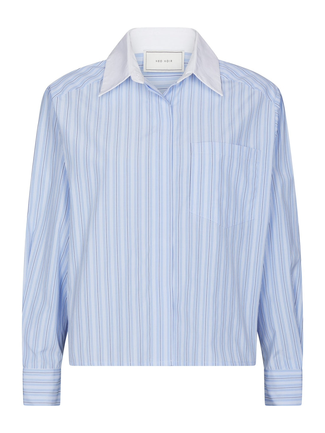 Delfia Stripe Shirt - Light Blue Stripe