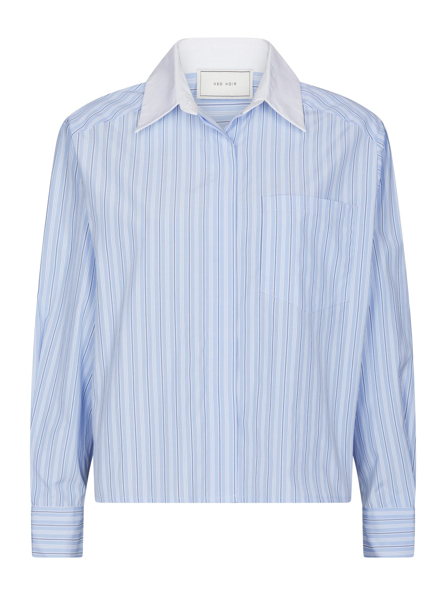 Delfia Stripe Shirt - Light Blue Stripe