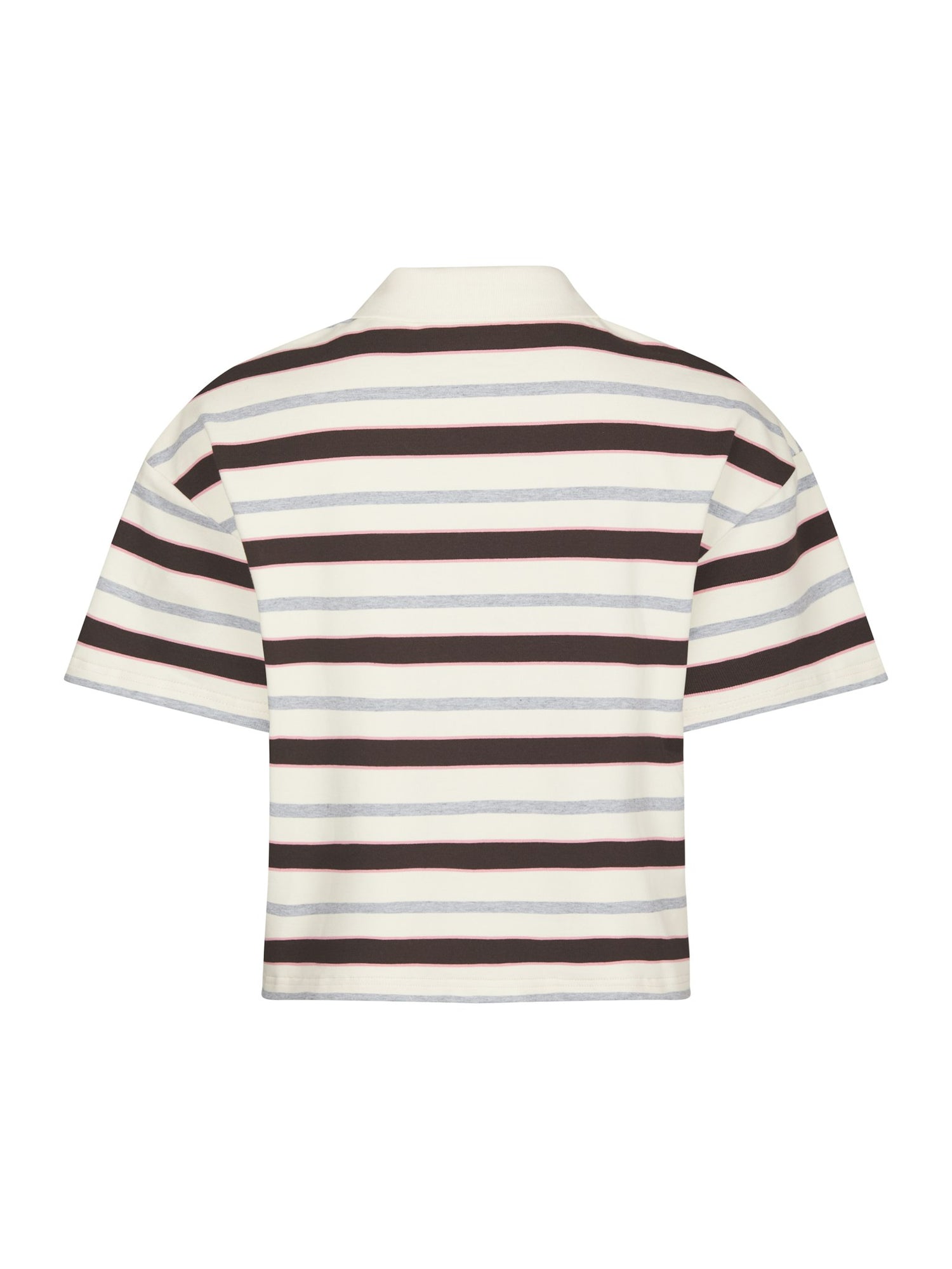 Vennera Triple Stripe Polo Tee - Grey