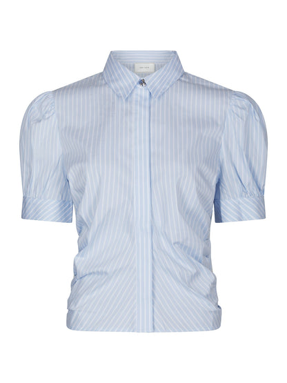 Frannie Soft Stripe Shirt - Light Blue