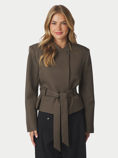 Kailyn Structure Blazer - Dusty Brown