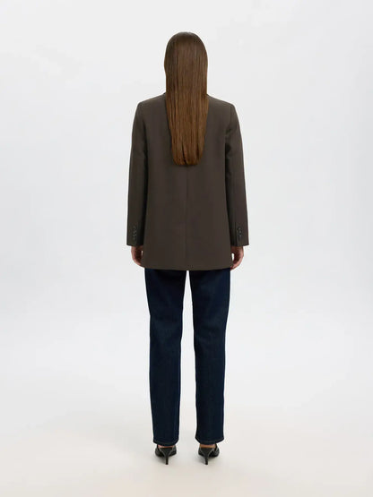 SLFRita LS Relaxed Blazer Mel - Delicioso Mel.