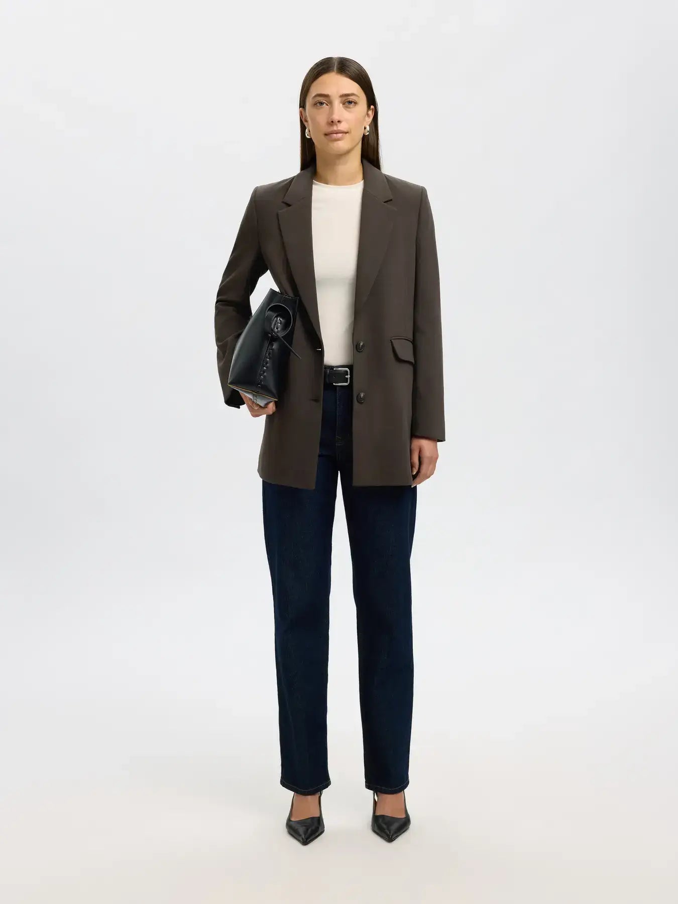 SLFRita LS Relaxed Blazer Mel - Delicioso Mel.
