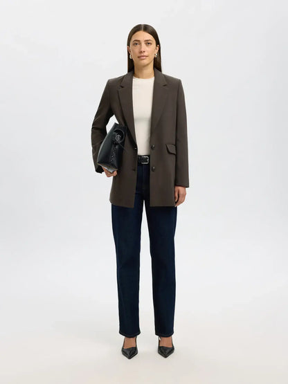 SLFRita LS Relaxed Blazer Mel - Delicioso Mel.
