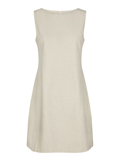 Bruna Ramie Dress - Natural