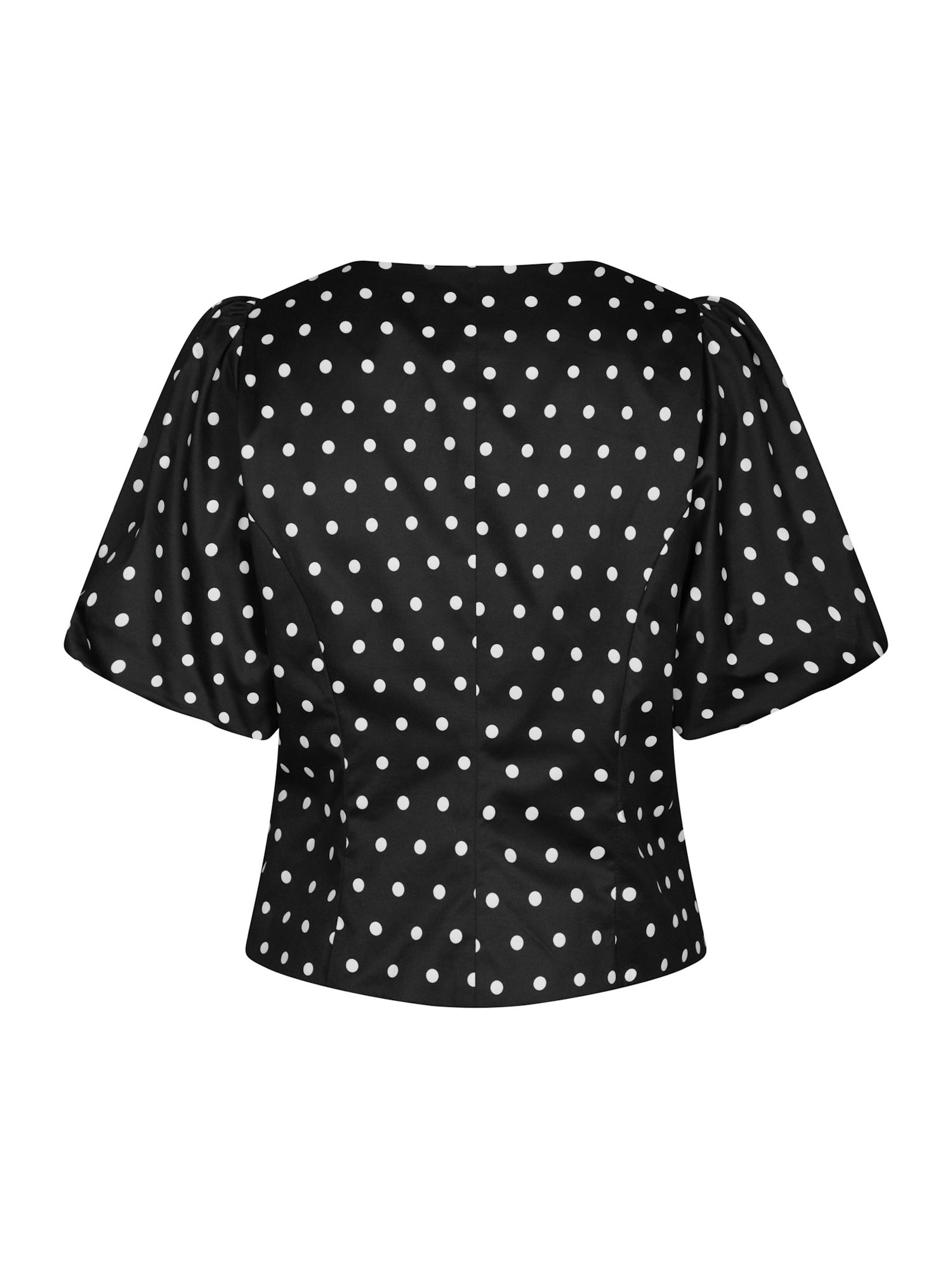 Anela Dot Blouse - Black