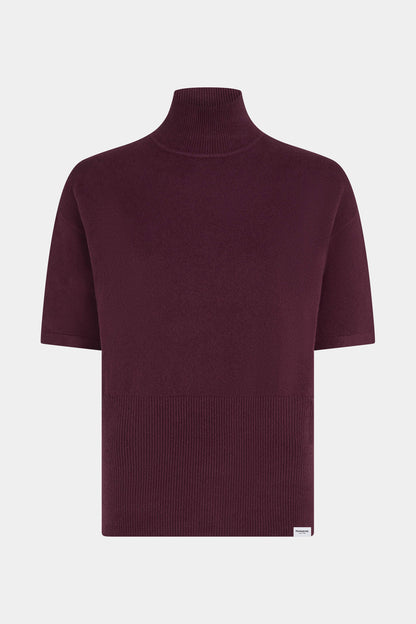 W26B426 Trui - Aubergine