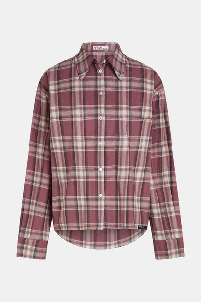 W26C421 Blouse - Red Check