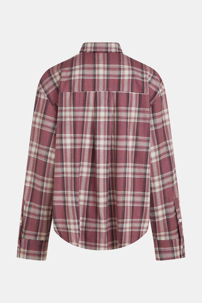 W26C421 Blouse - Red Check