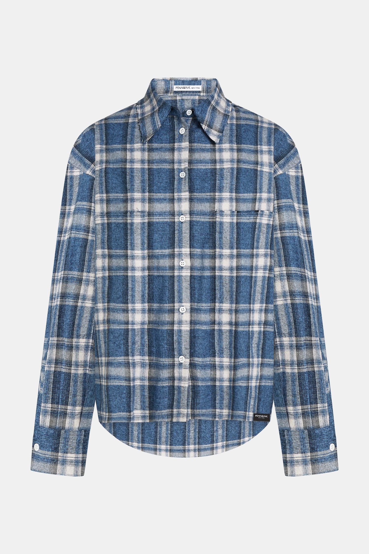 W26C421 Blouse - Blue Check