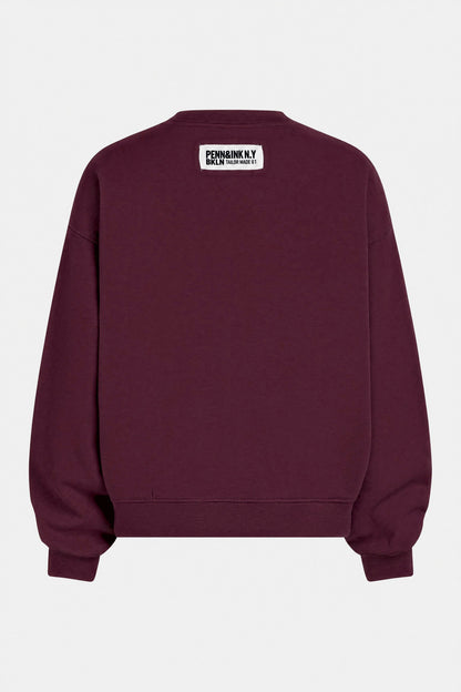 W26F1982LTD - Sweater - Burgundy Oyster
