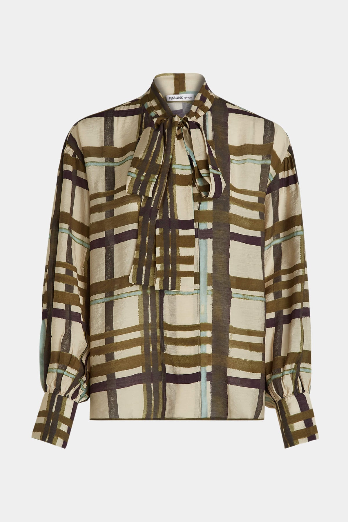 W26SE043LTD - Blouse AOP - Check