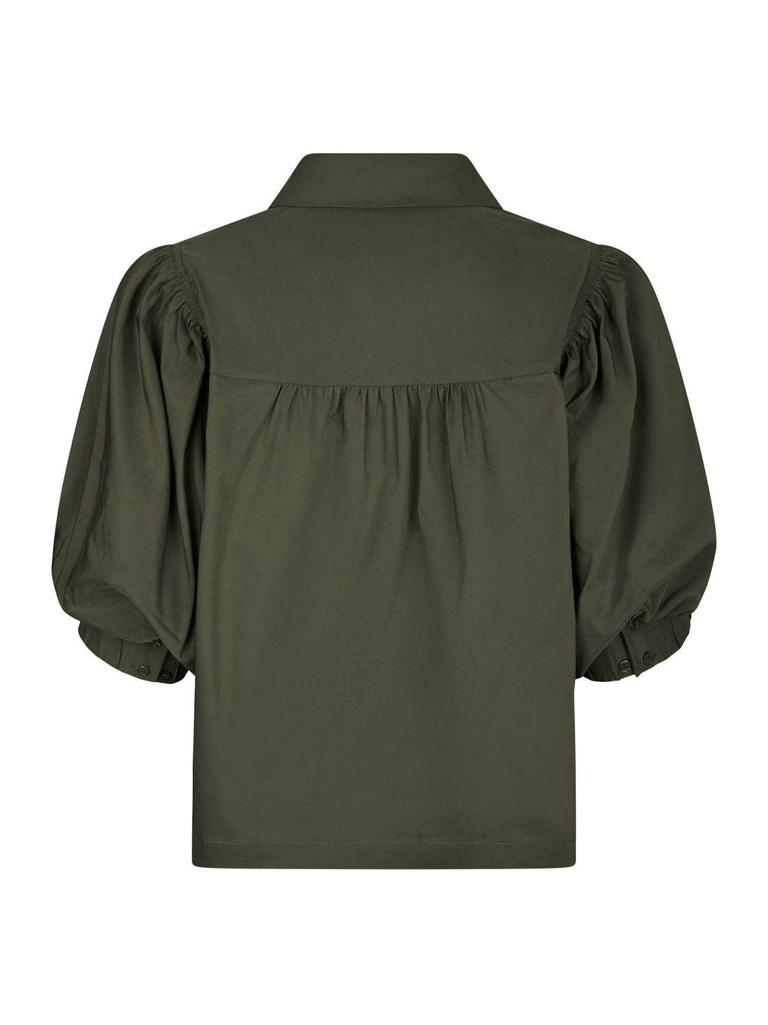 Etta Poplin Shirt - Army