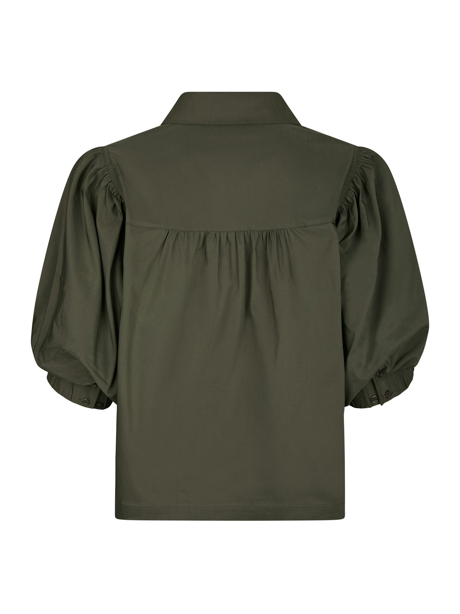 Etta Poplin Shirt - Army