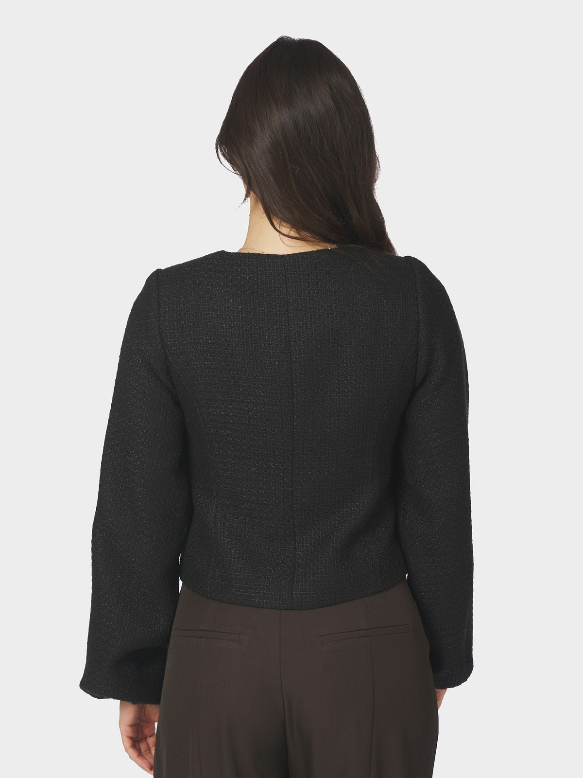 Junette Boucle Jacket - Black