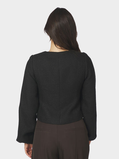 Junette Boucle Jacket - Black