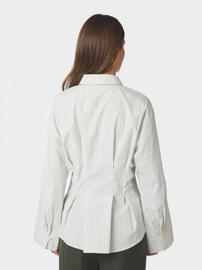 Lytra Double Stripe Shirt - White Stripe