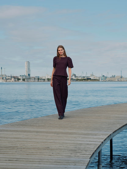 Emmett Structure Pants - Chocolate Plum