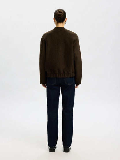 SLFreign Wool Blend Bomber Jacket - Delicioso