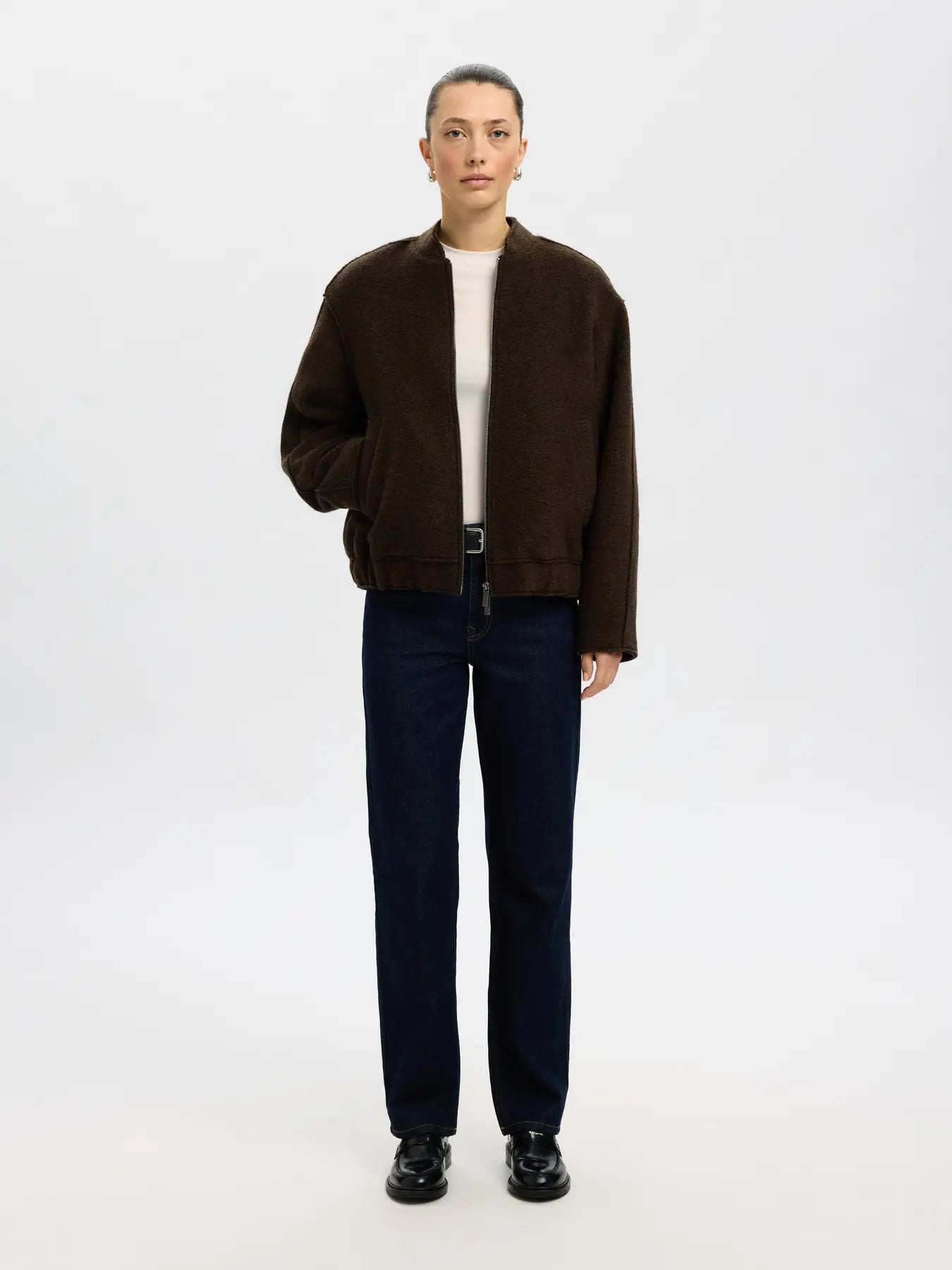 SLFreign Wool Blend Bomber Jacket - Delicioso