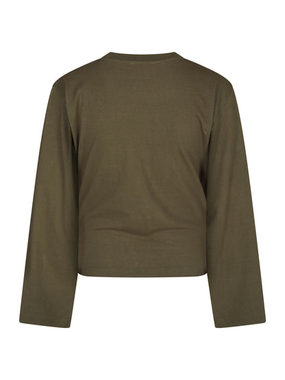 Paska Boxy Long Tee - Army