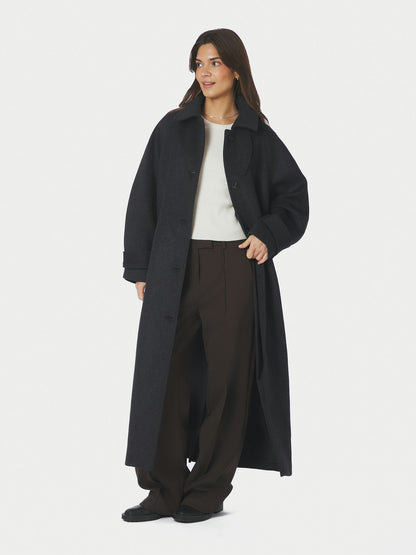 Keaton Wool Coat - Antracit Melange