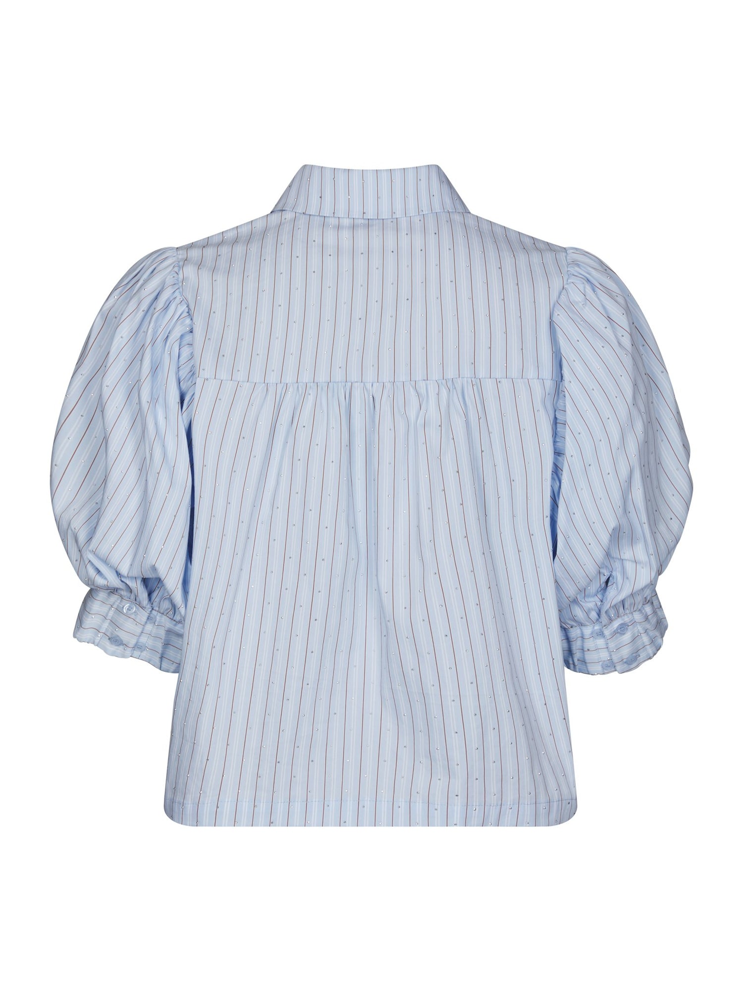 Etta Stripe Stone Shirt - Light Blue