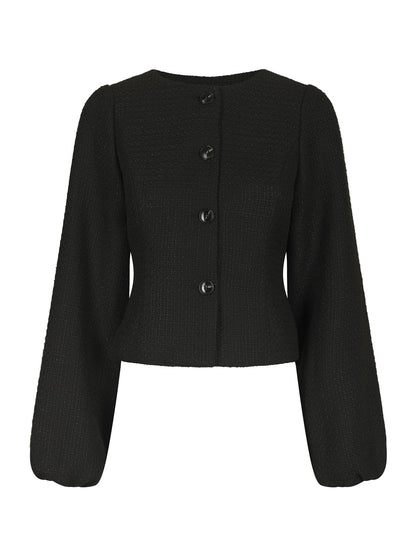 Junette Boucle Jacket - Black