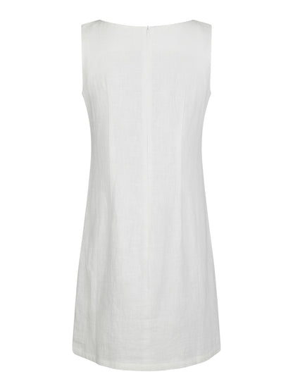 Bruna Ramie Dress - Off White