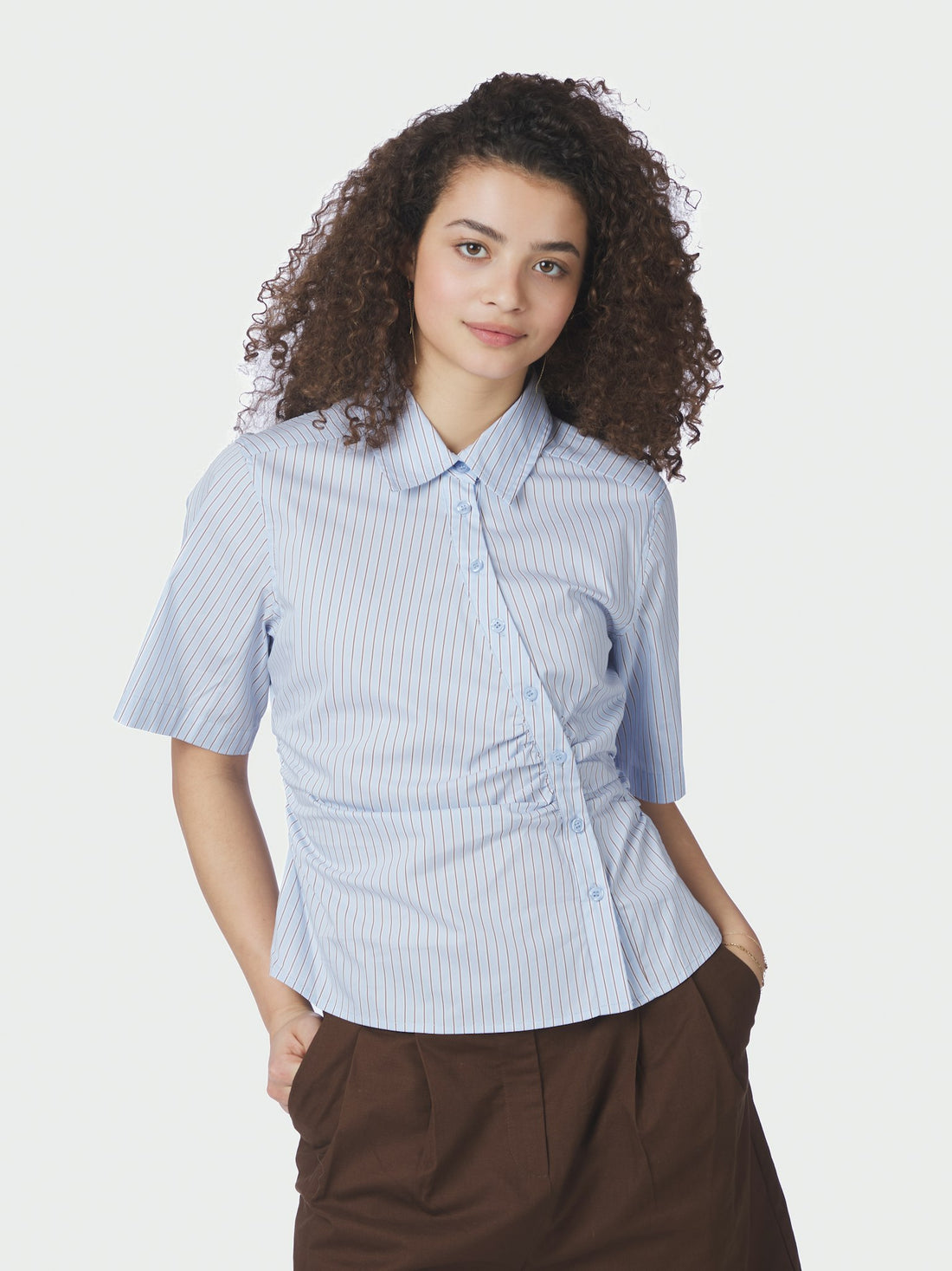 Hazell Stripe Shirt - Light Blue