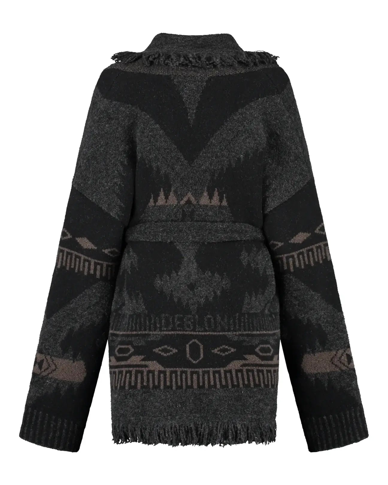 Ymke Cardigan - Dusk Brown/Black Sand