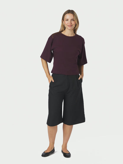 Rima Solid Shorts - Black