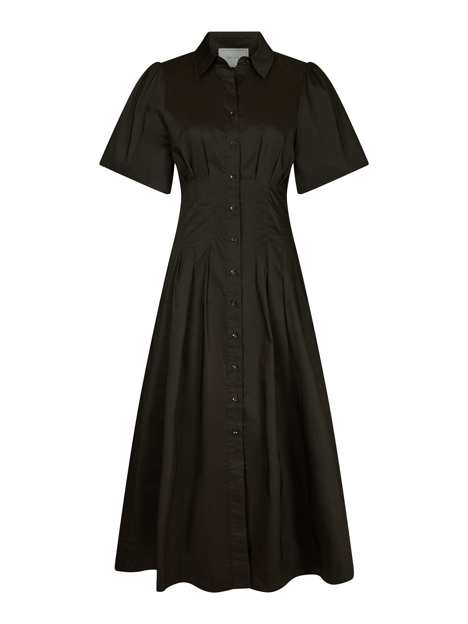 Baia Poplin Dress - Chocolate Brown