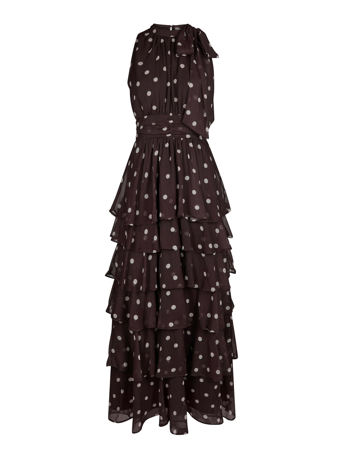 Marli Big Dot Dress - Brown