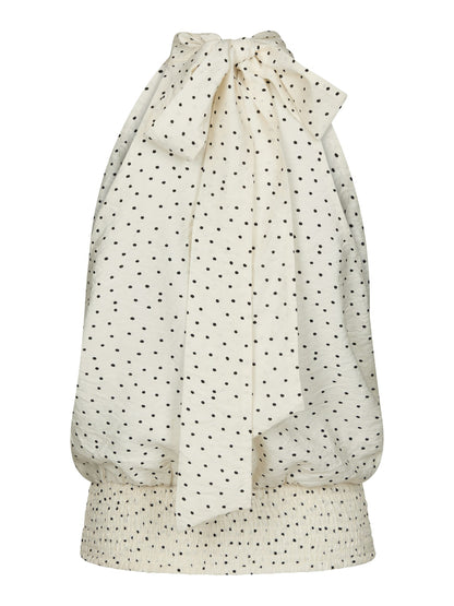 Jos Mini Dot Top - Off White