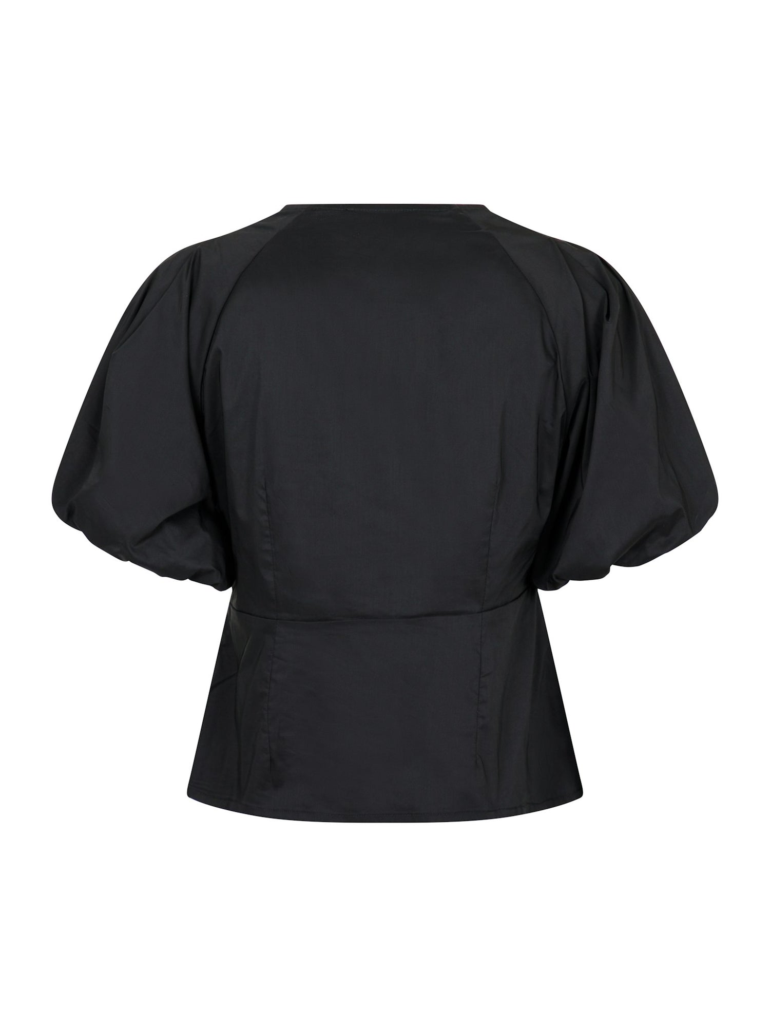 Irina Poplin Blouse - Black