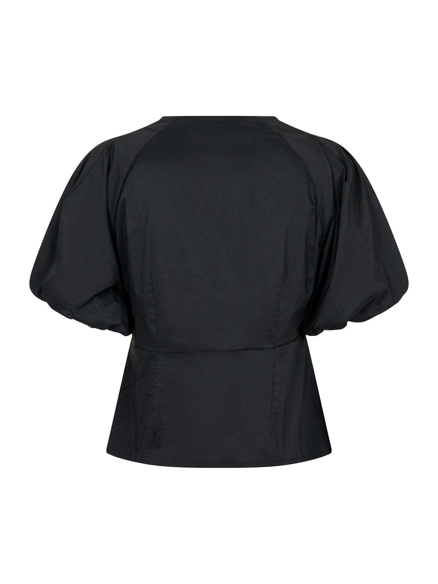Irina Poplin Blouse - Black