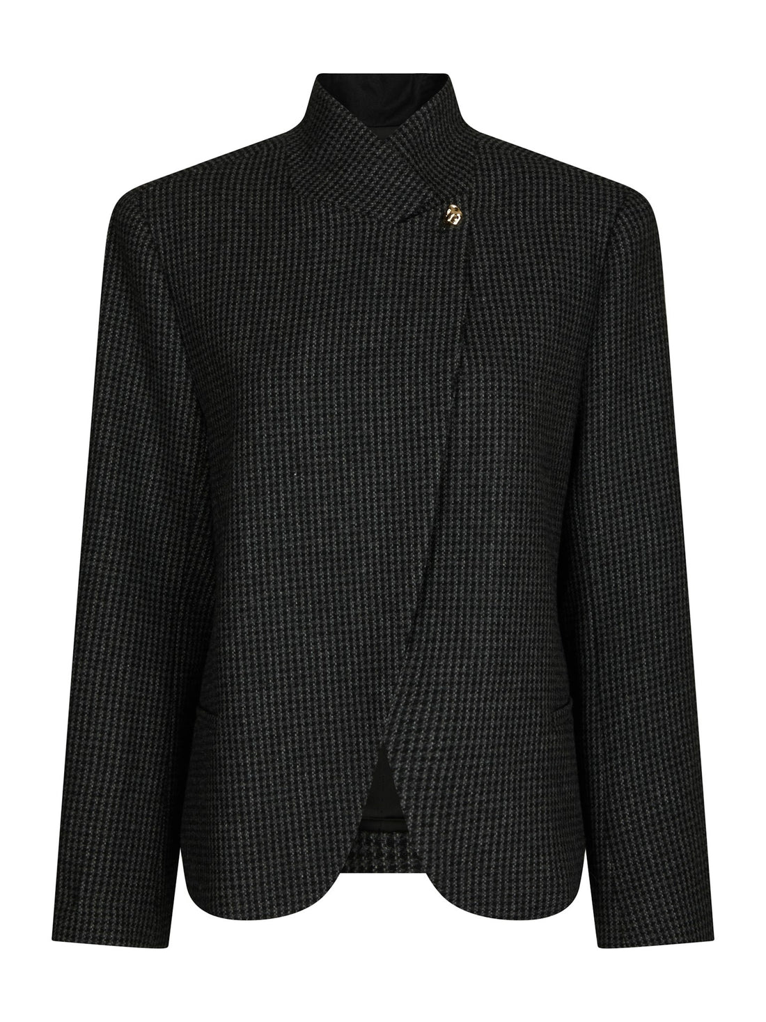 Paria Check Blazer - Dark Grey